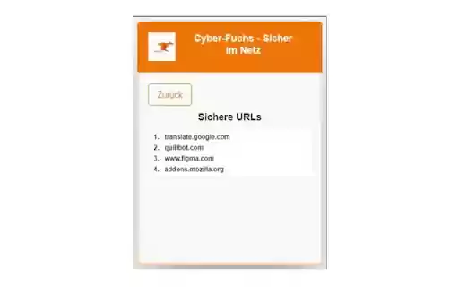 Cyber Fuchs Sicher im Netz  from Chrome web store to be run with OffiDocs Chromium online