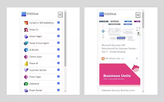 D365: Dynamics 365  Power Platform updates  from Chrome web store to be run with OffiDocs Chromium online