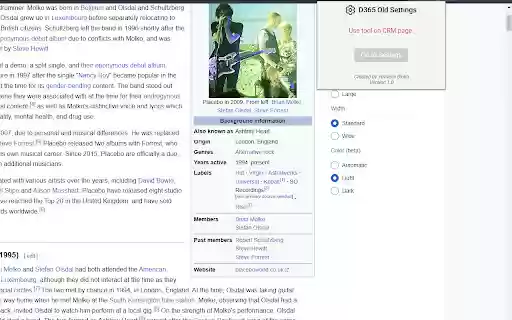 D365 Old Settings from Chrome web store to be run with OffiDocs Chromium online D365 Old Settings from Chrome web store to be run with OffiDocs Chromium online