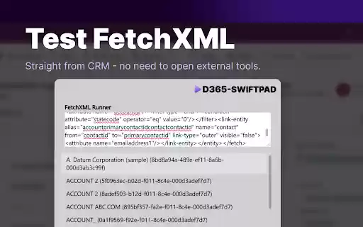 D365 Swiftpad from Chrome web store to be run with OffiDocs Chromium online D365 Swiftpad from Chrome web store to be run with OffiDocs Chromium online