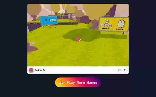 Dadish 3D Game Explore Vibrant Worlds and Rescue Veggie Kids!  from Chrome web store to be run with OffiDocs Chromium online