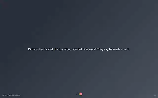 Dad joke  from Chrome web store to be run with OffiDocs Chromium online