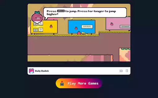Daily Dadish Game Dive into Whimsical Worlds with Humor and Heart!  from Chrome web store to be run with OffiDocs Chromium online