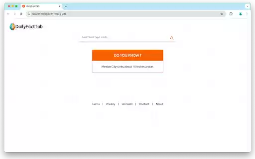 DailyFactTab  from Chrome web store to be run with OffiDocs Chromium online
