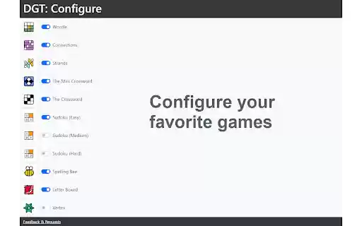Daily Games Tracker  from Chrome web store to be run with OffiDocs Chromium online