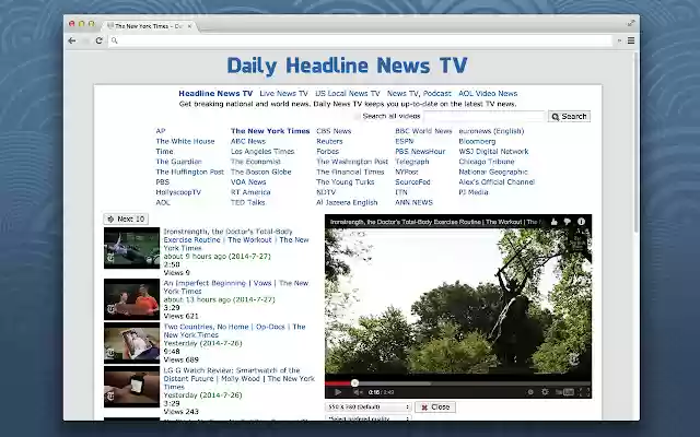 Daily Headline News TV from Chrome web store to be run with OffiDocs Chromium online Daily Headline News TV from Chrome web store to be run with OffiDocs Chromium online