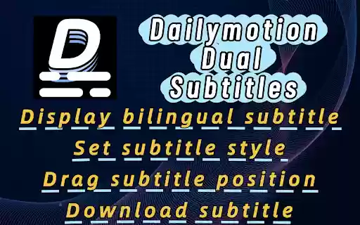 Dailymotion Dual Subtitles Subtitle Translator from Chrome web store to be run with OffiDocs Chromium online Dailymotion Dual Subtitles Subtitle Translator from Chrome web store to be run with OffiDocs Chromium online
