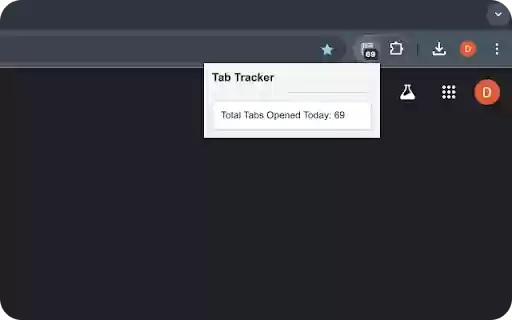 Daily Tab Tracker  from Chrome web store to be run with OffiDocs Chromium online