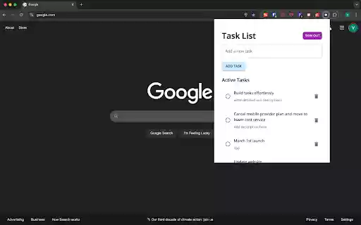 Daily Task List  from Chrome web store to be run with OffiDocs Chromium online