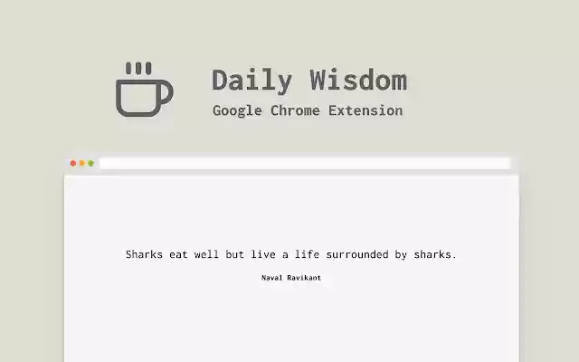 Daily Wisdom from Chrome web store to be run with OffiDocs Chromium online Daily Wisdom from Chrome web store to be run with OffiDocs Chromium online