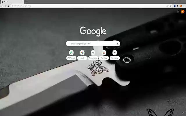 Тема Damascus Knives HD з веб-магазину Chrome, яку можна запускати з OffiDocs Chromium онлайн