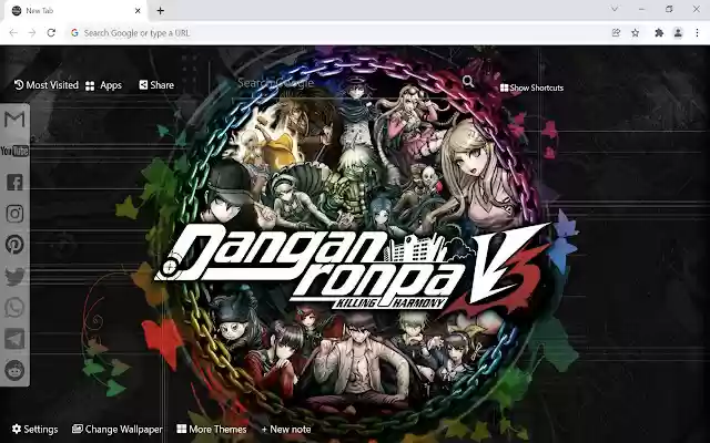 Danganronpa V3 Wallpaper New Tab  from Chrome web store to be run with OffiDocs Chromium online