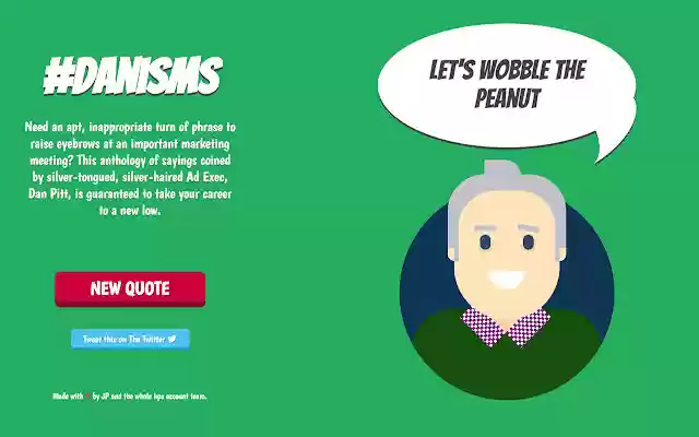 #Danisms  from Chrome web store to be run with OffiDocs Chromium online