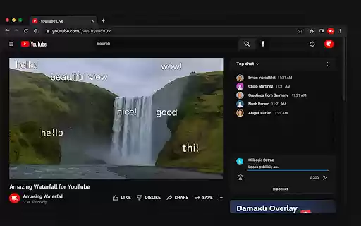 Danmaku Overlay for Youtube from Chrome web store to be run with OffiDocs Chromium online Danmaku Overlay for Youtube from Chrome web store to be run with OffiDocs Chromium online