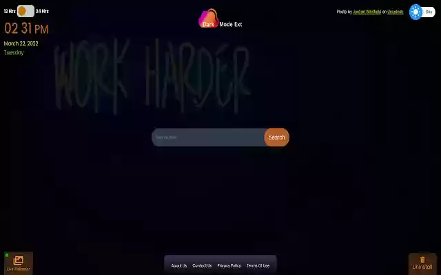 Dark Mode Ext  from Chrome web store to be run with OffiDocs Chromium online