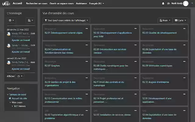 DarkMoodle  from Chrome web store to be run with OffiDocs Chromium online