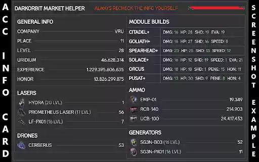 DarkOrbit Market Helper from Chrome web store to be run with OffiDocs Chromium online DarkOrbit Market Helper from Chrome web store to be run with OffiDocs Chromium online