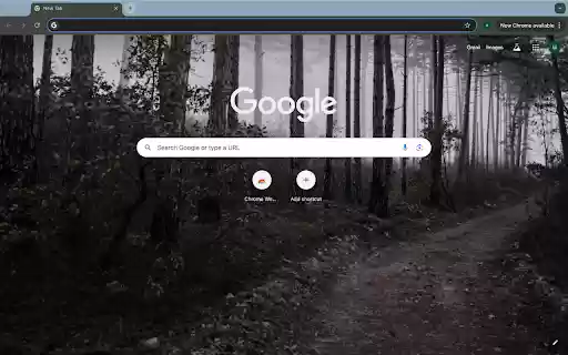 Dark road and forest  from Chrome web store to be run with OffiDocs Chromium online
