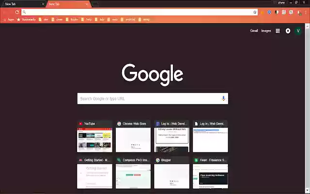 Dark Theme with Crimson Toolbar  from Chrome web store to be run with OffiDocs Chromium online