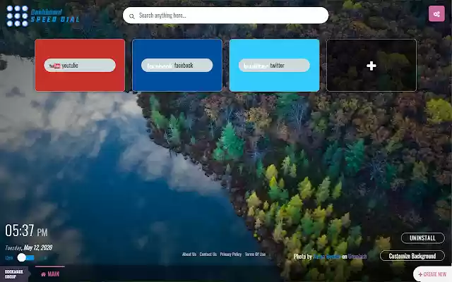 Dashboard Speed Dial  from Chrome web store to be run with OffiDocs Chromium online