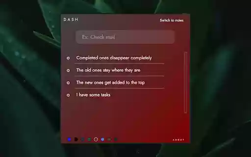 dash synced todo and notes app  from Chrome web store to be run with OffiDocs Chromium online