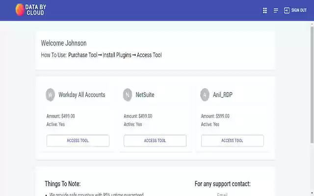 DataByCloud 2  from Chrome web store to be run with OffiDocs Chromium online