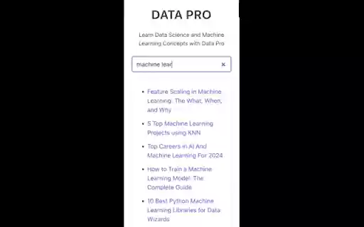 Data Pro  from Chrome web store to be run with OffiDocs Chromium online