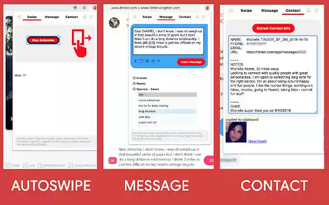 Dating App Wingman Pro (auto like > message) from Chrome web store to be run with OffiDocs Chromium online Dating App Wingman Pro (auto like > message) from Chrome web store to be run with OffiDocs Chromium online