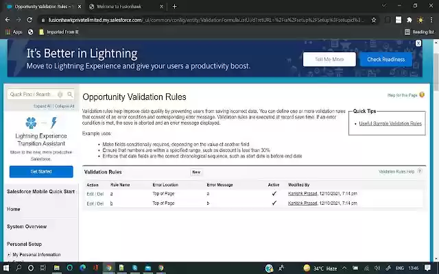 (De)Activate Salesforce Validation Rules from Chrome web store to be run with OffiDocs Chromium online (De)Activate Salesforce Validation Rules from Chrome web store to be run with OffiDocs Chromium online