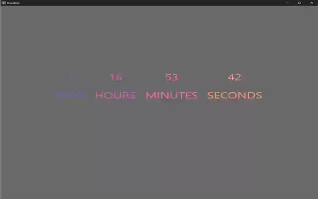 Deadline Counter  from Chrome web store to be run with OffiDocs Chromium online