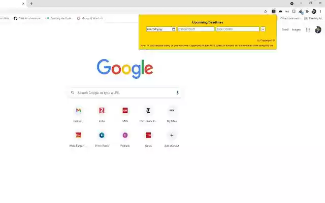 Deadlines by Copperpod from Chrome web store to be run with OffiDocs Chromium online Deadlines by Copperpod from Chrome web store to be run with OffiDocs Chromium online