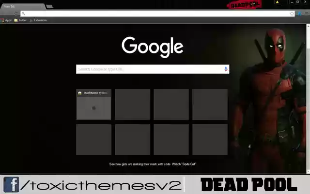 DEADPOOL Marvel  from Chrome web store to be run with OffiDocs Chromium online