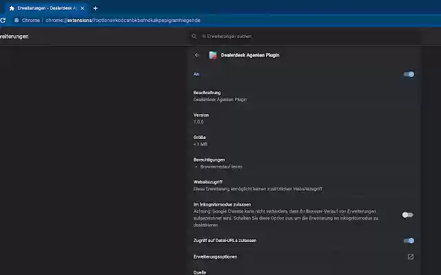 Dealerdesk Agenten Plugin  from Chrome web store to be run with OffiDocs Chromium online