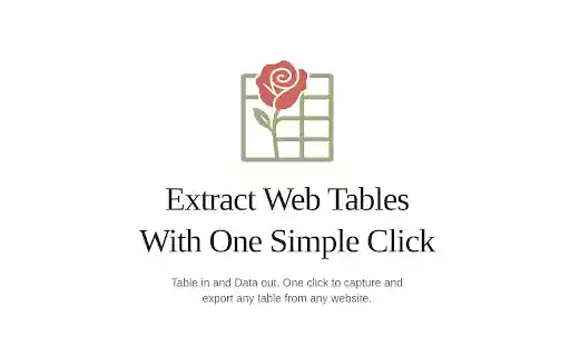 DearRose Table  from Chrome web store to be run with OffiDocs Chromium online