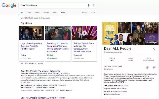 Dear White People Word Replacer  from Chrome web store to be run with OffiDocs Chromium online