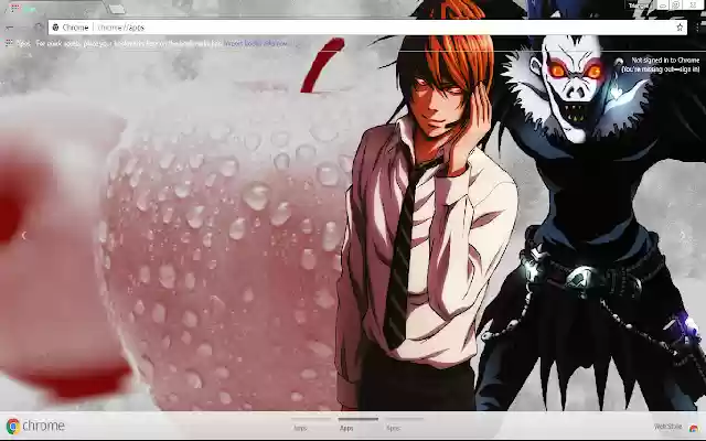 Death Note1366x768  from Chrome web store to be run with OffiDocs Chromium online