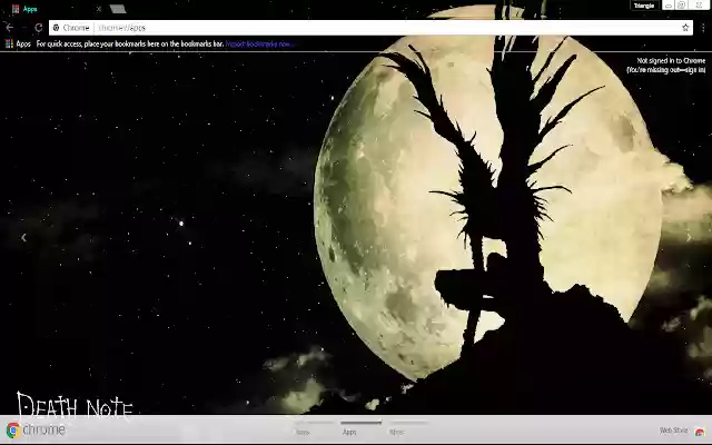 Death Note1920X1080  from Chrome web store to be run with OffiDocs Chromium online