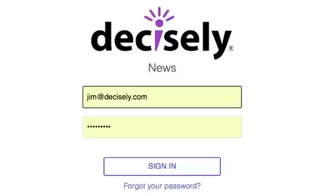 Decisely News  from Chrome web store to be run with OffiDocs Chromium online