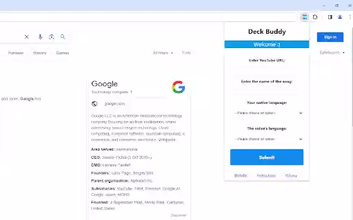 Deck Buddy  from Chrome web store to be run with OffiDocs Chromium online
