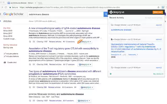 DeepDyve Plugin  from Chrome web store to be run with OffiDocs Chromium online