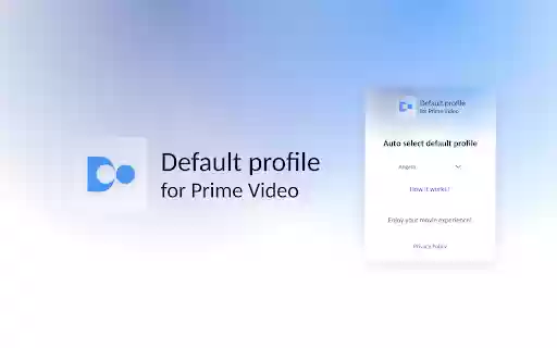 Default profile for Prime Video  from Chrome web store to be run with OffiDocs Chromium online