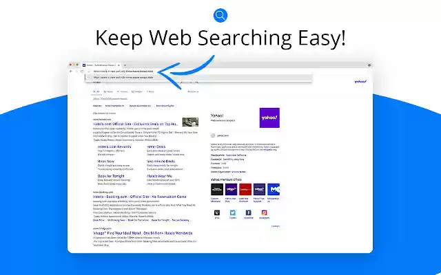 Default Search Tool  from Chrome web store to be run with OffiDocs Chromium online