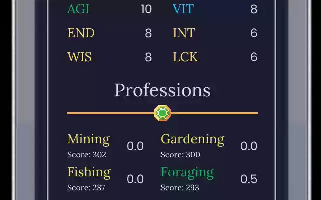 DeFi Kingdoms Profession Scores  from Chrome web store to be run with OffiDocs Chromium online