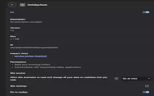 DefoSpyTools  from Chrome web store to be run with OffiDocs Chromium online