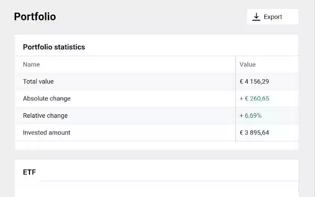 Degiro Statistics from Chrome web store to be run with OffiDocs Chromium online Degiro Statistics from Chrome web store to be run with OffiDocs Chromium online