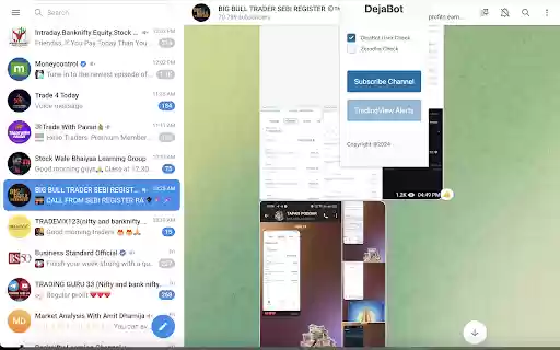 DejaBot Trading Automation  from Chrome web store to be run with OffiDocs Chromium online