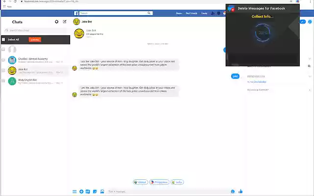 Delete All Messages for Facebook™  from Chrome web store to be run with OffiDocs Chromium online