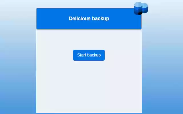 Delicious Backup from Chrome web store to be run with OffiDocs Chromium online Delicious Backup from Chrome web store to be run with OffiDocs Chromium online