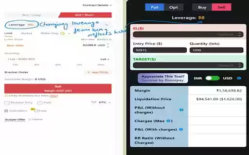 Delta Exchange USD to INR Converter  Trade Helper  from Chrome web store to be run with OffiDocs Chromium online