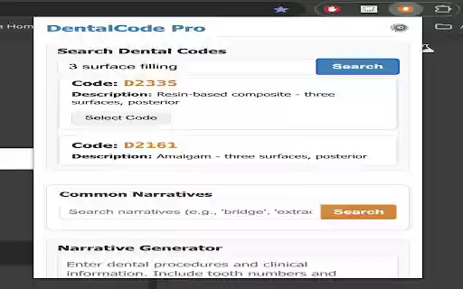 DentalCode Pro  from Chrome web store to be run with OffiDocs Chromium online
